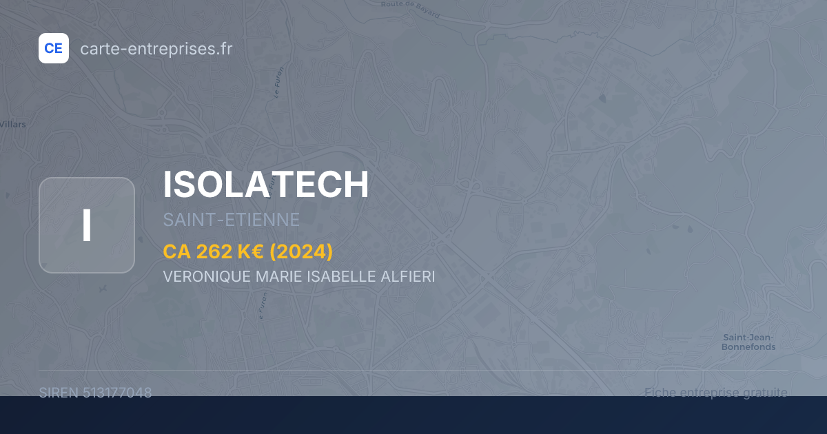ISOLATECH — 513177048 — fiche entreprise