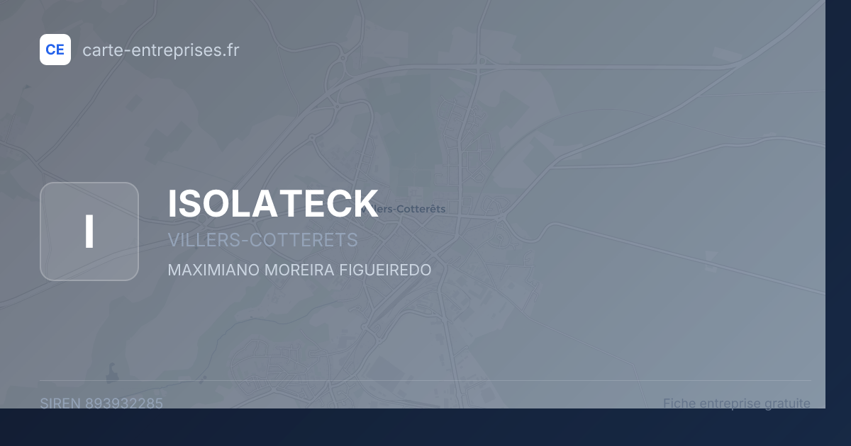 ISOLATECK — 893932285 — fiche entreprise