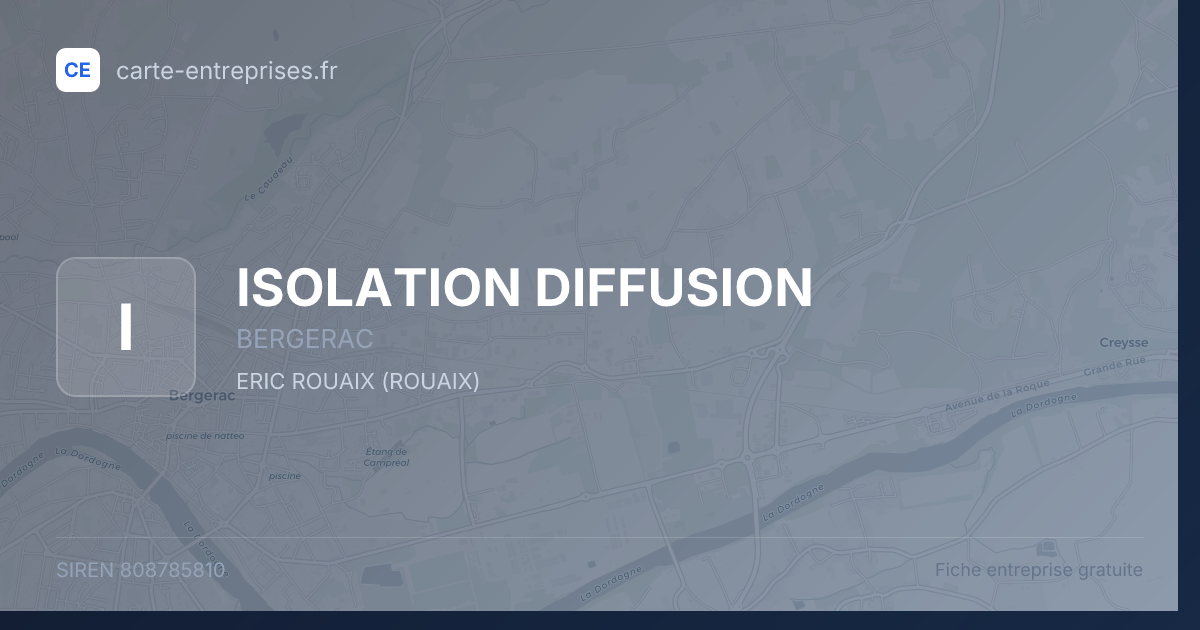 ISOLATION DIFFUSION — 808785810 — fiche entreprise