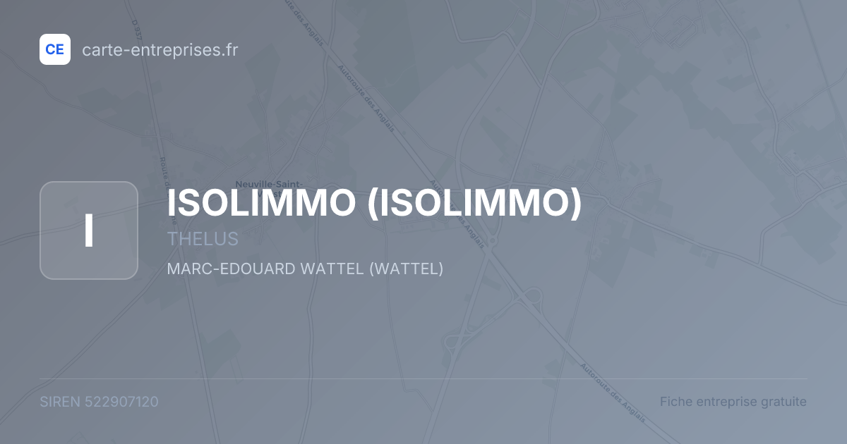 ISOLIMMO — 522907120 — fiche entreprise