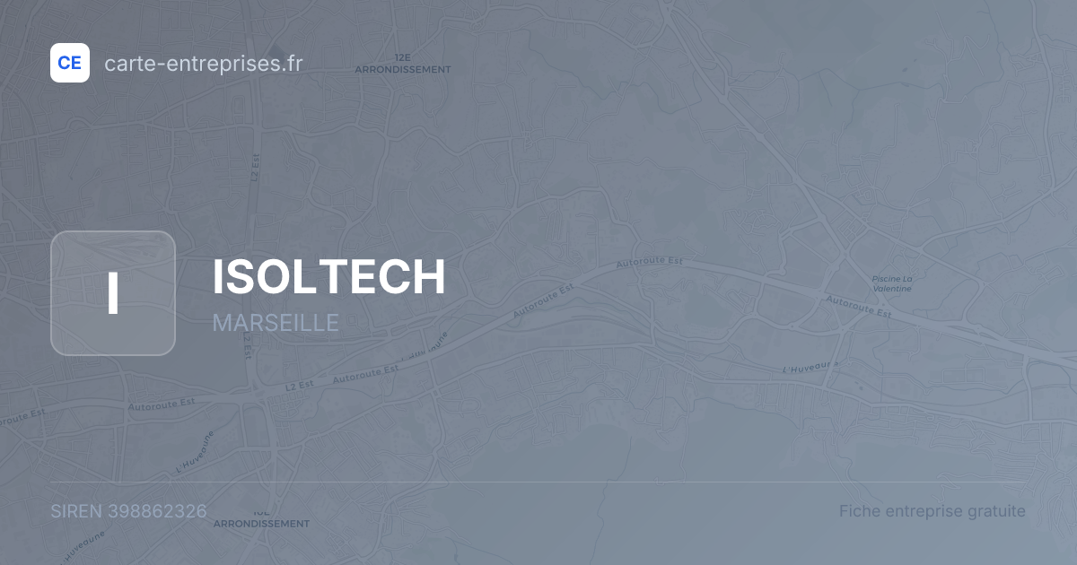 ISOLTECH — 398862326 — fiche entreprise