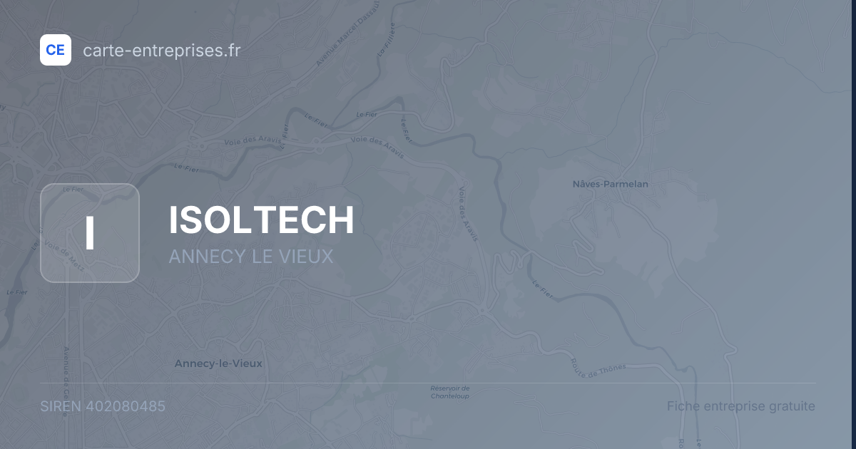 ISOLTECH — 402080485 — fiche entreprise