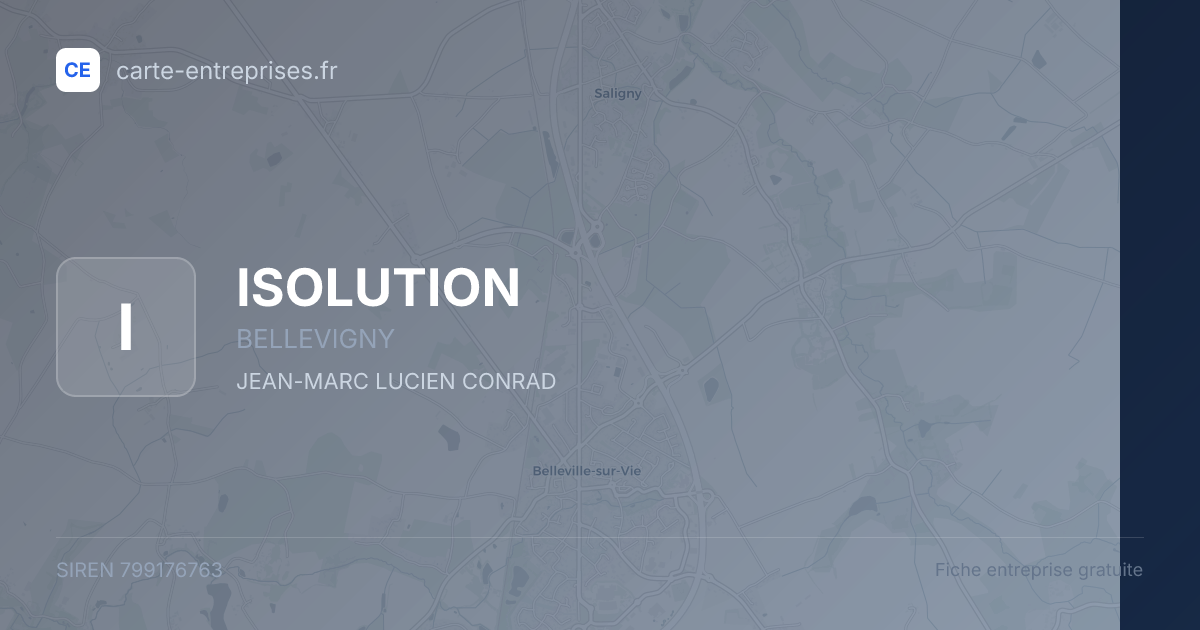 ISOLUTION — 799176763 — fiche entreprise