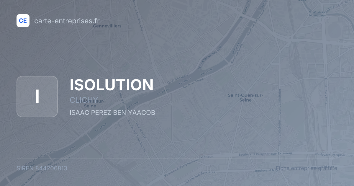 ISOLUTION — 844206813 — fiche entreprise