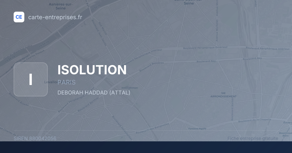 ISOLUTION — 880042056 — fiche entreprise