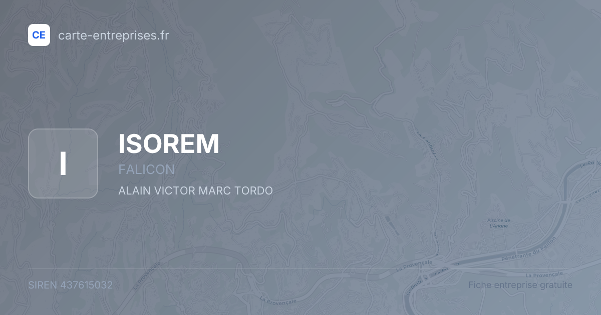 ISOREM — 437615032 — fiche entreprise