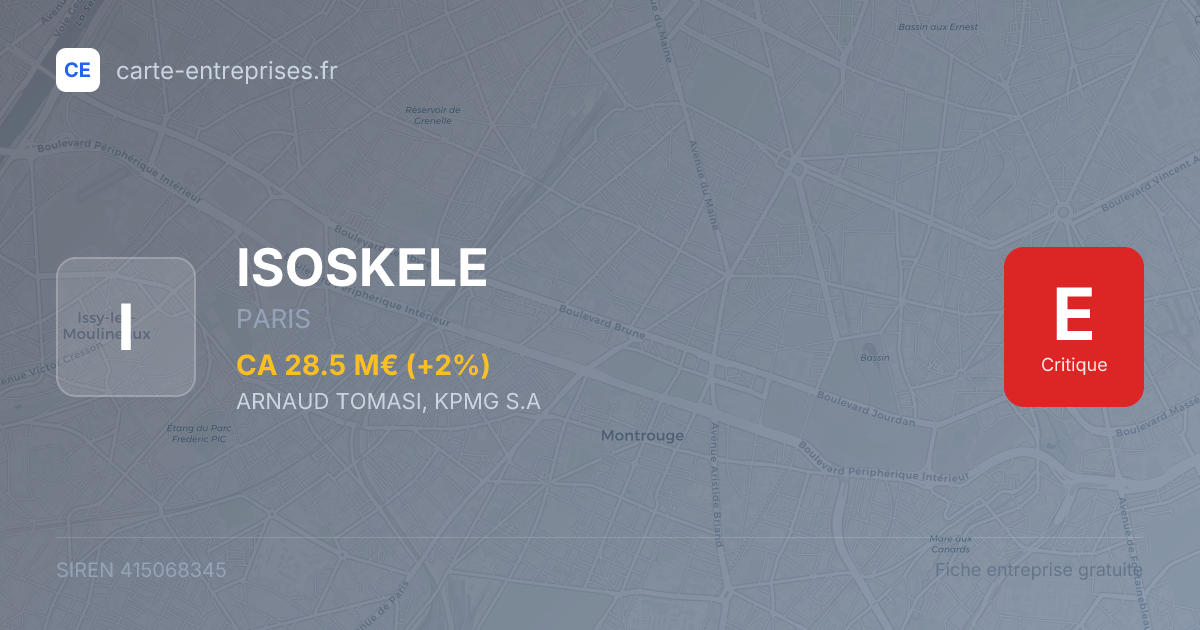 ISOSKELE — 415068345 — fiche entreprise