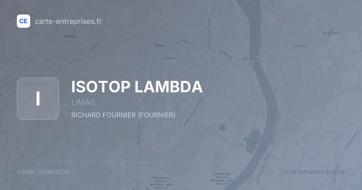 ISOTOP LAMBDA — 793969239 — fiche entreprise