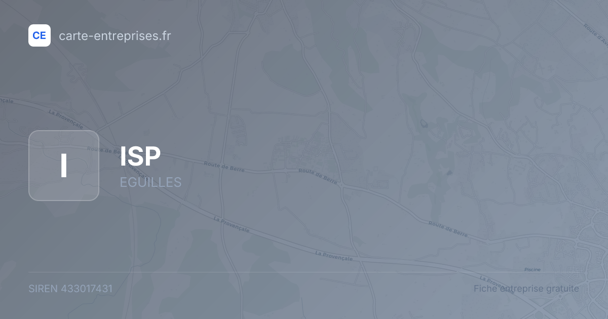 ISP — 433017431 — fiche entreprise