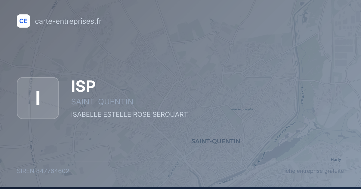 ISP — 847764602 — fiche entreprise
