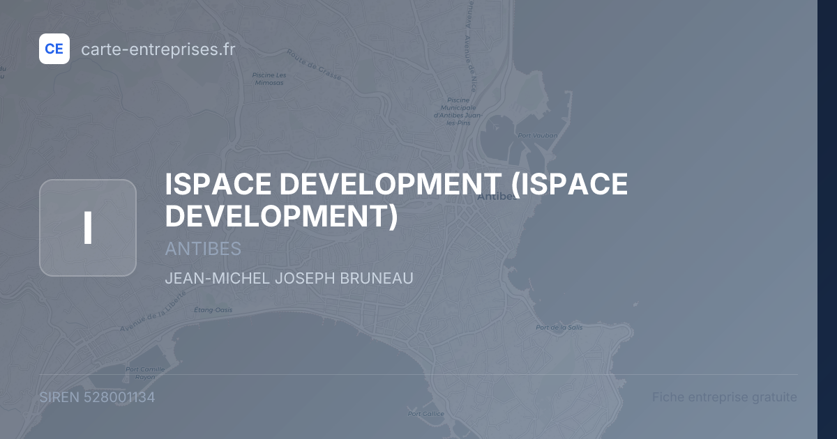 ISPACE DEVELOPMENT — 528001134 — fiche entreprise