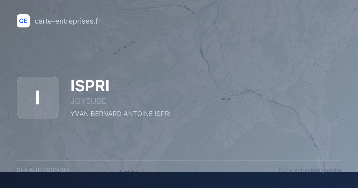 ISPRI — 828906099 — fiche entreprise
