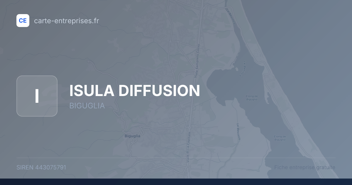 ISULA DIFFUSION — 443075791 — fiche entreprise