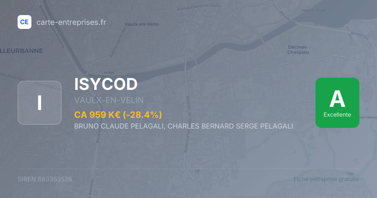 ISYCOD — 883353526 — fiche entreprise