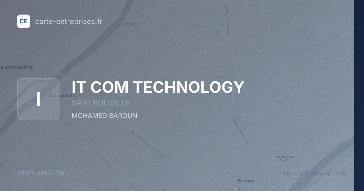 IT COM TECHNOLOGY — 841337561 — fiche entreprise