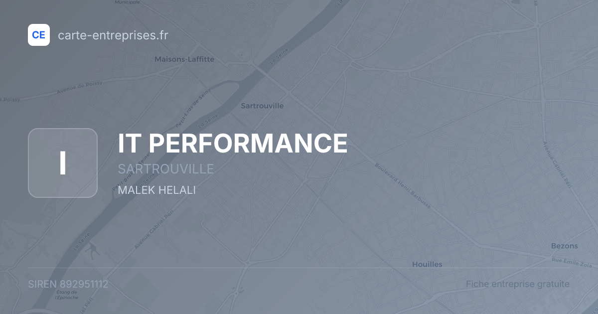 IT PERFORMANCE — 892951112 — fiche entreprise