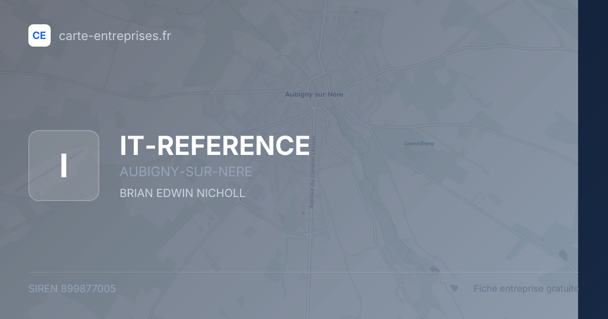 IT-REFERENCE — 899877005 — fiche entreprise