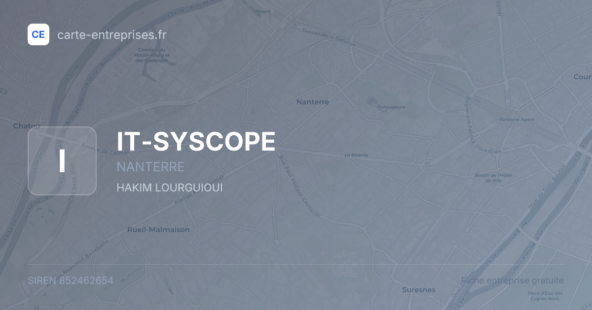 IT-SYSCOPE — 852462654 — fiche entreprise