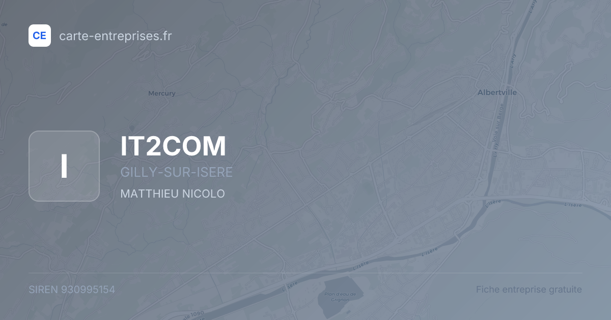 IT2COM — 930995154 — fiche entreprise