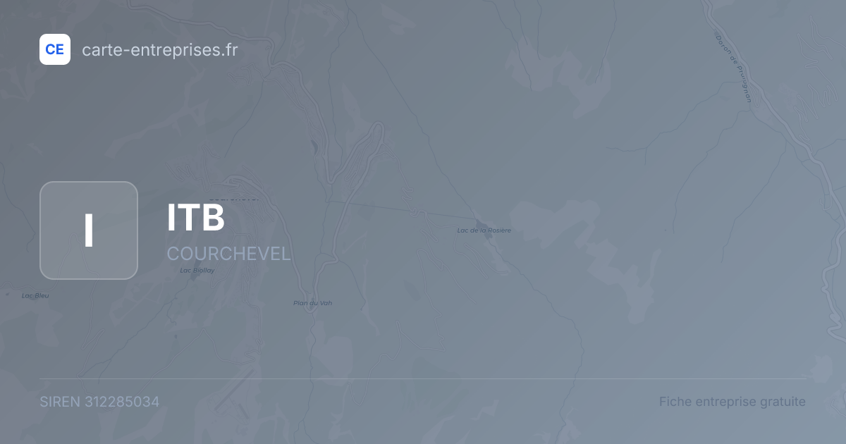 ITB — 312285034 — fiche entreprise