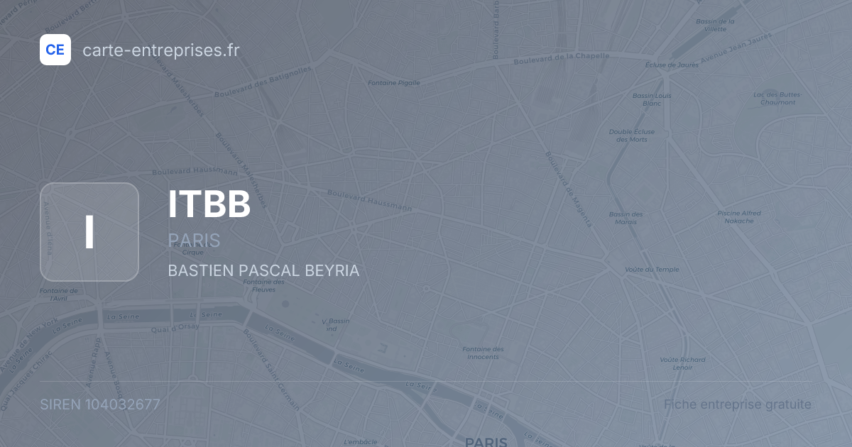 ITBB — 104032677 — fiche entreprise