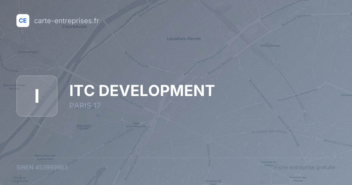 ITC DEVELOPMENT — 453999963 — fiche entreprise