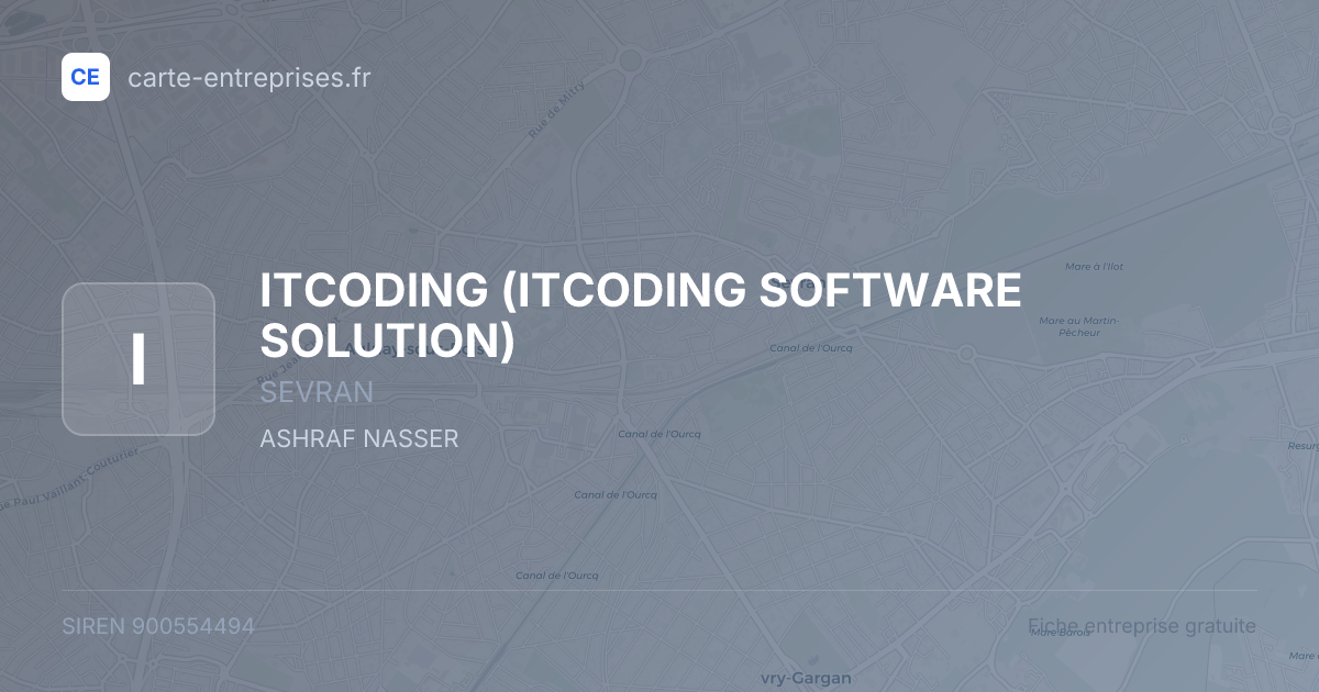 ITCODING (ITCODING SOFTWARE SOLUTION) — 900554494 — fiche entreprise