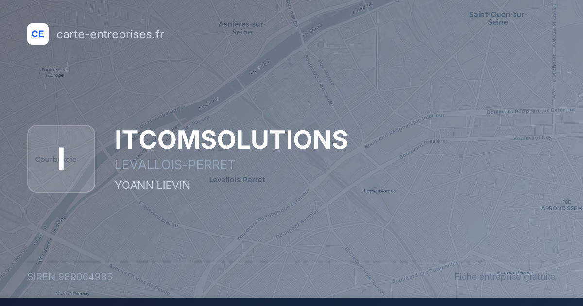 ITCOMSOLUTIONS — 989064985 — fiche entreprise