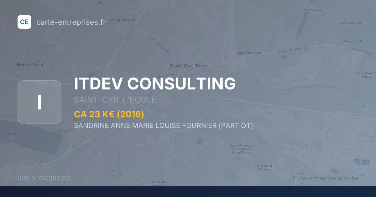ITDEV CONSULTING — 792362212 — fiche entreprise