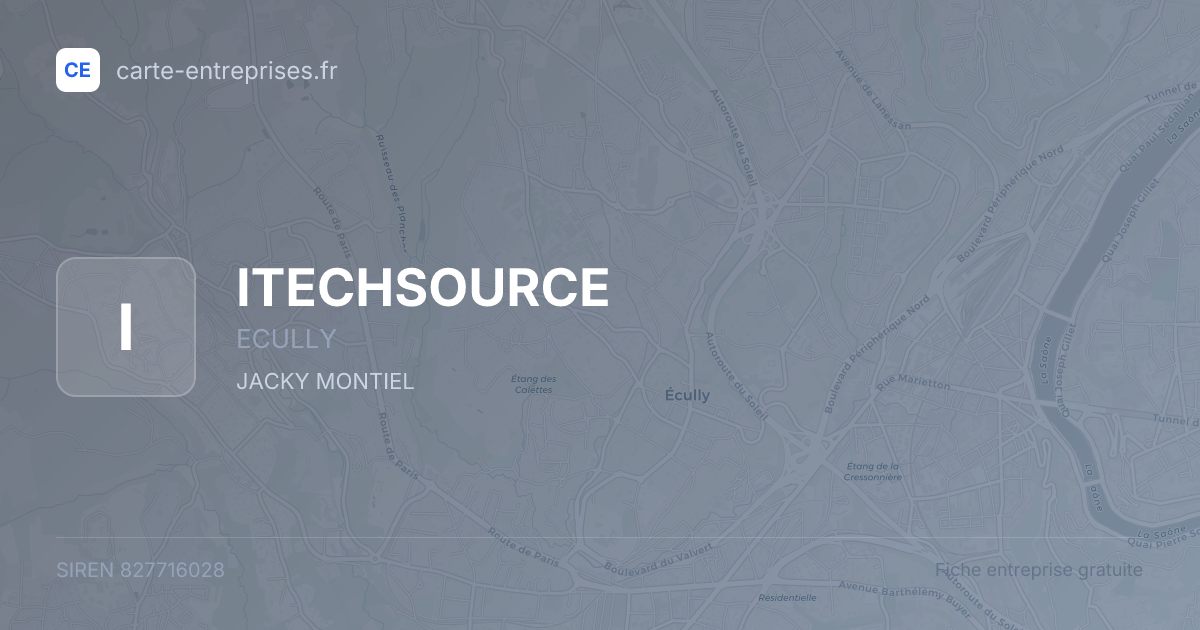 ITECHSOURCE — 827716028 — fiche entreprise
