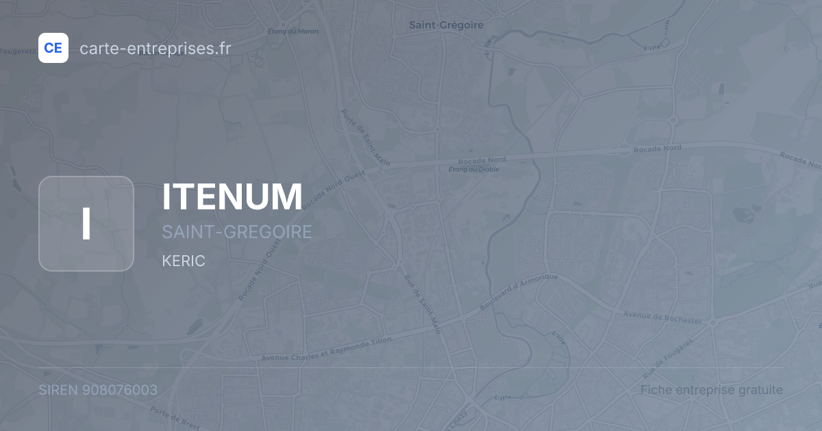 ITENUM — 908076003 — fiche entreprise