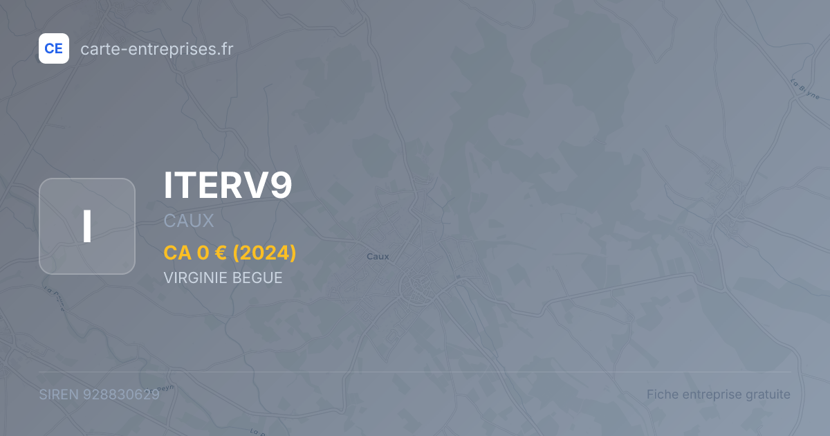 ITERV9 — 928830629 — fiche entreprise