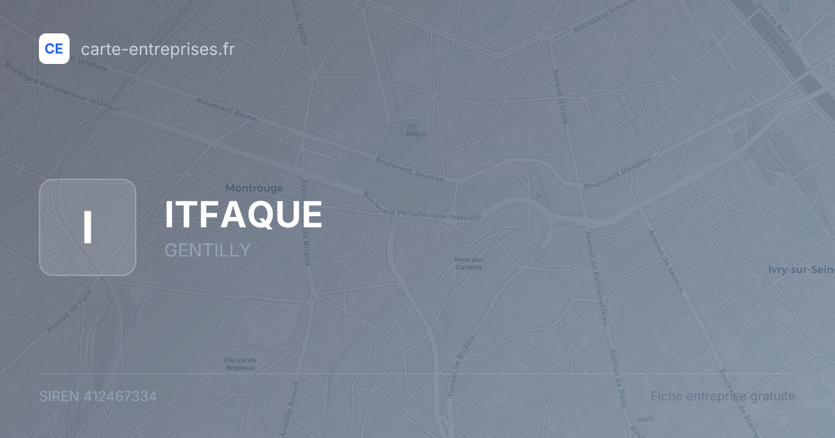 ITFAQUE — 412467334 — fiche entreprise
