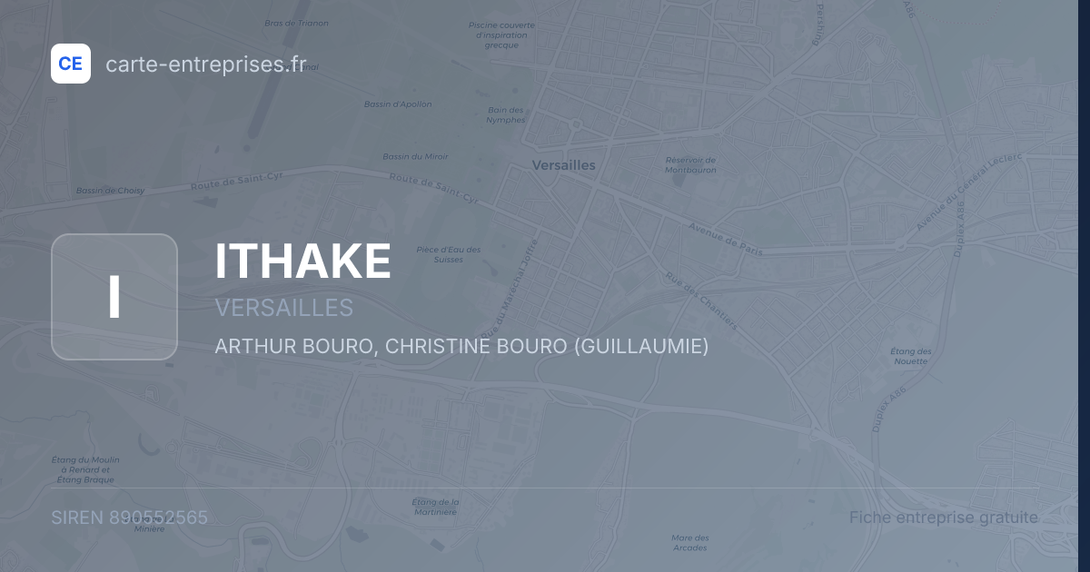ITHAKE — 890552565 — fiche entreprise