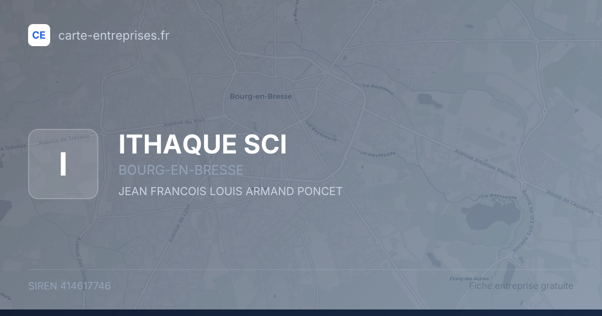 ITHAQUE SCI — 414617746 — fiche entreprise