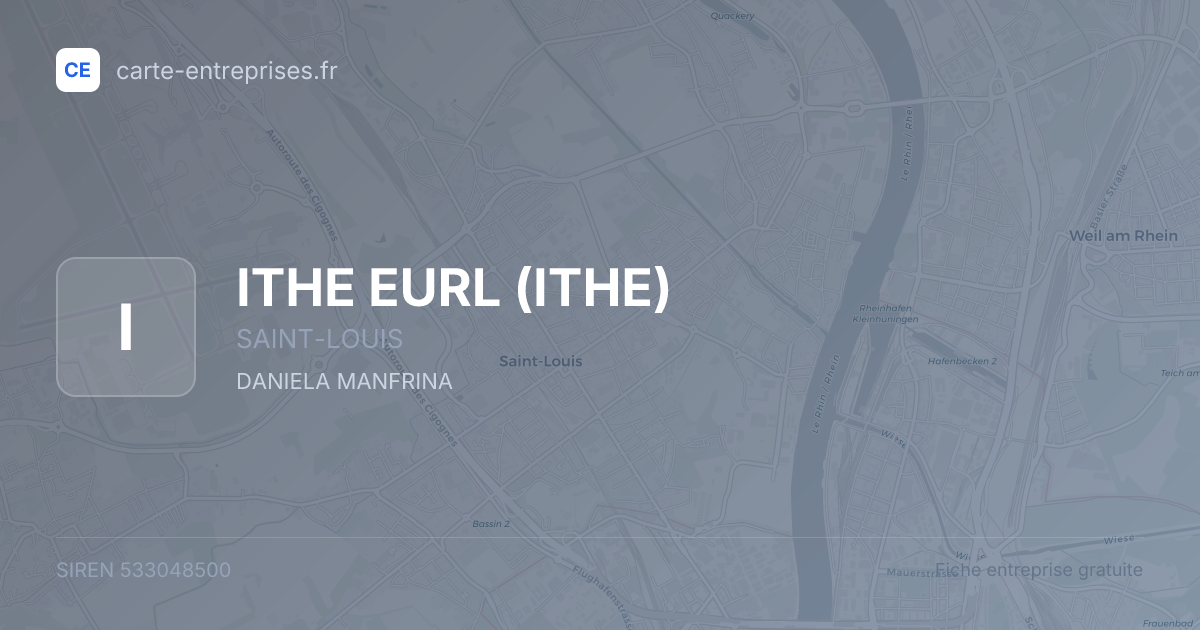ITHE EURL (ITHE) — 533048500 — fiche entreprise