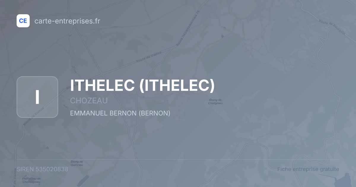 ITHELEC — 535020838 — fiche entreprise