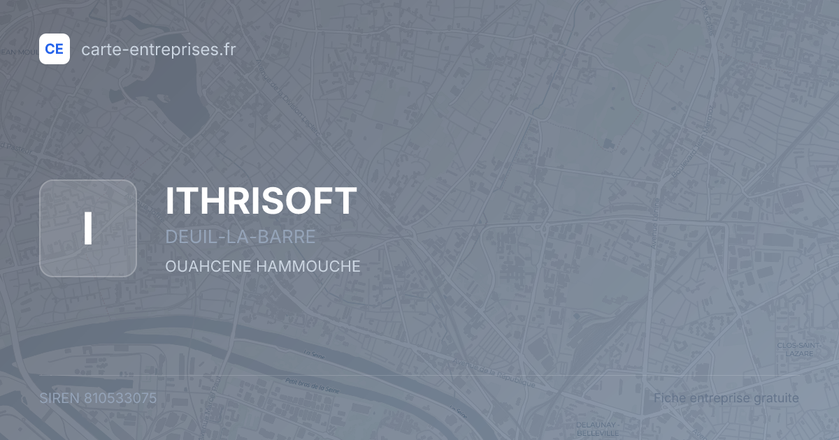 ITHRISOFT — 810533075 — fiche entreprise