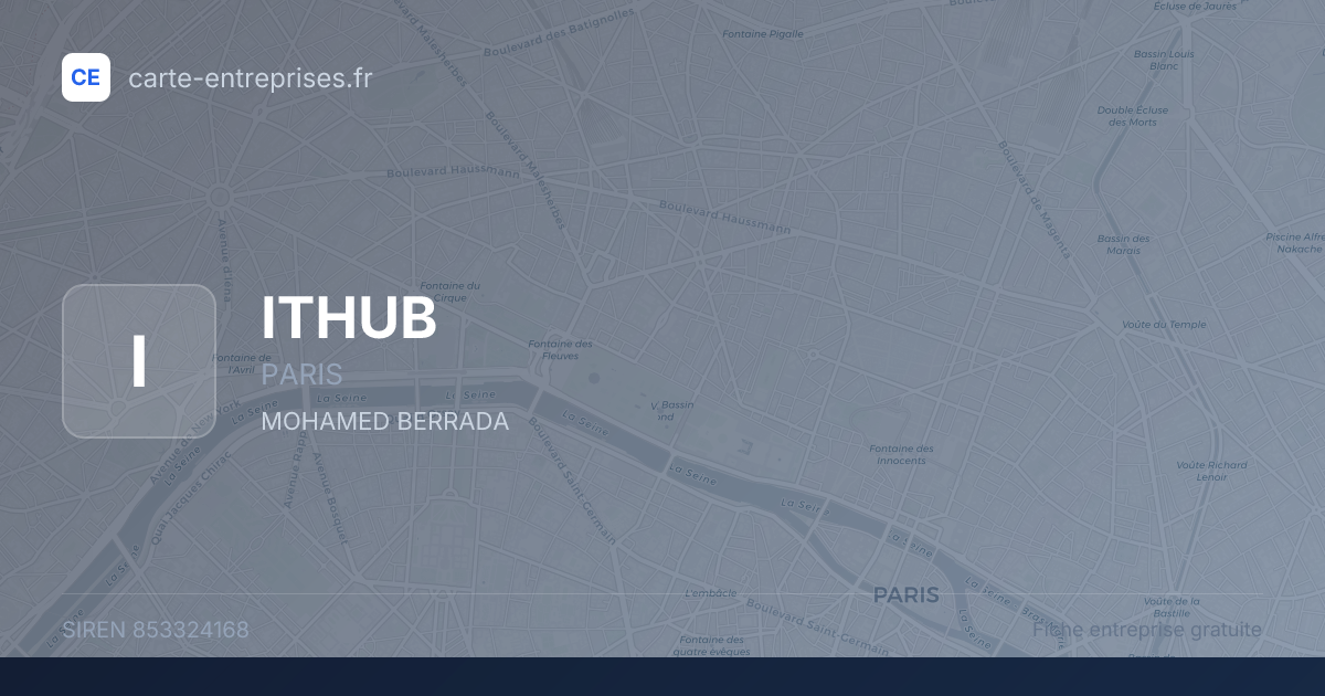 ITHUB — 853324168 — fiche entreprise