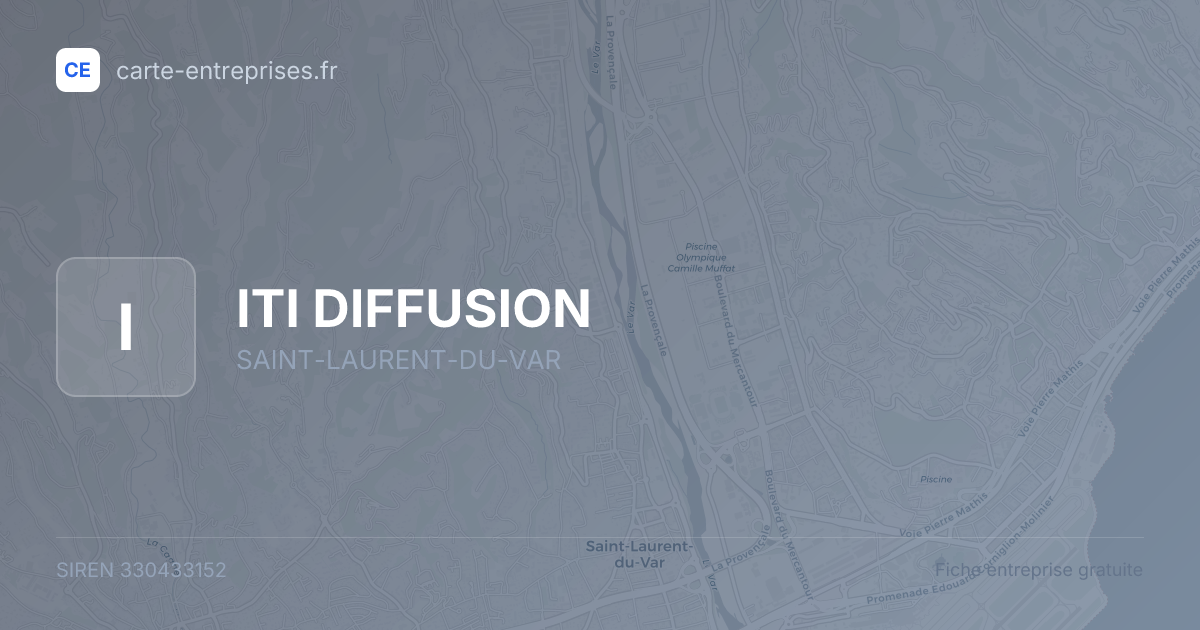 ITI DIFFUSION — 330433152 — fiche entreprise