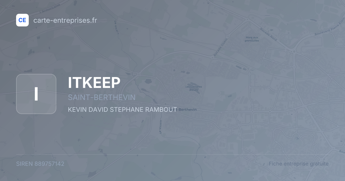 ITKEEP — 889757142 — fiche entreprise