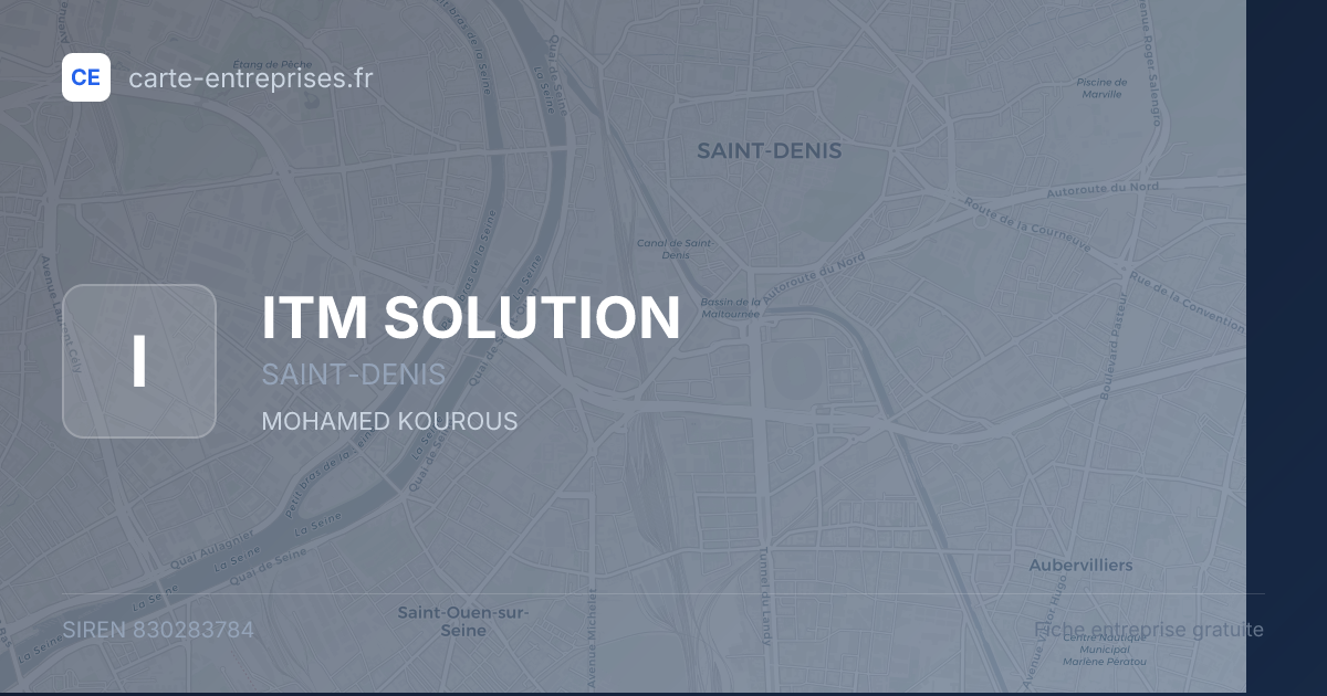 ITM  SOLUTION — 830283784 — fiche entreprise