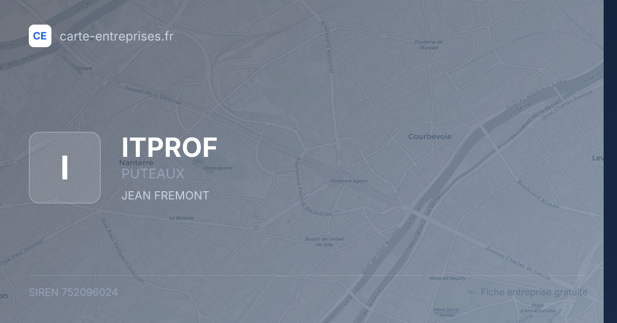 ITPROF — 752096024 — fiche entreprise