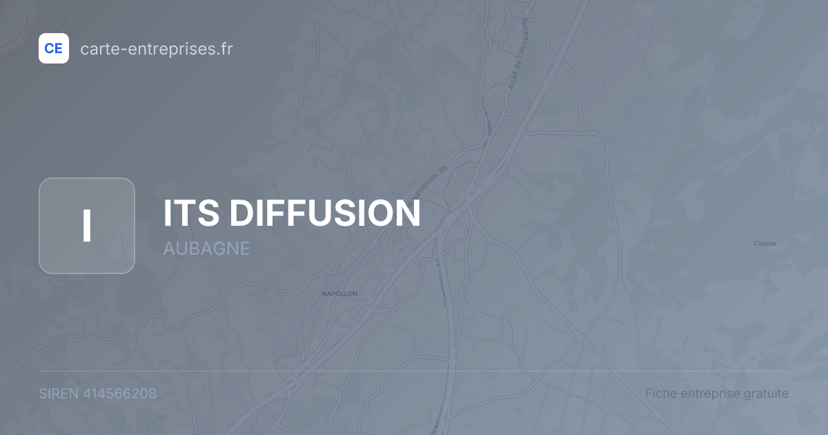 ITS DIFFUSION — 414566208 — fiche entreprise