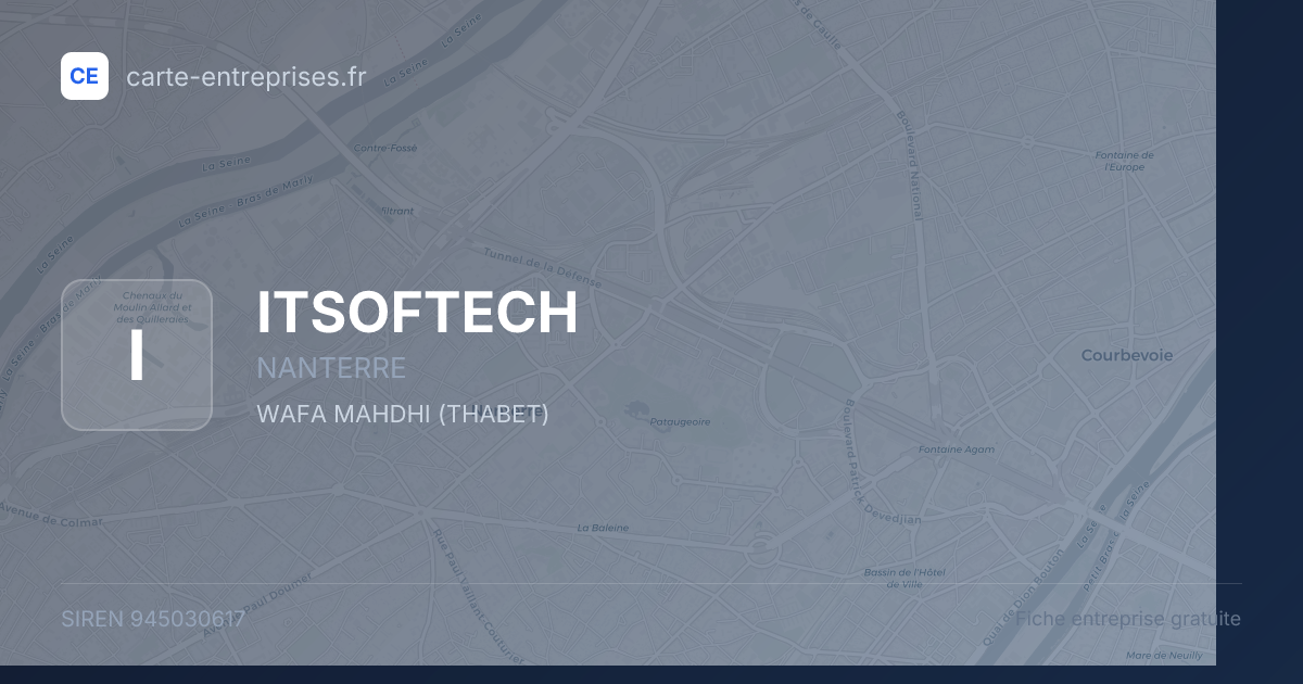 ITSOFTECH — 945030617 — fiche entreprise