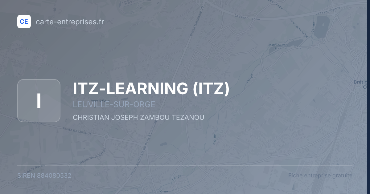 ITZ-LEARNING (ITZ) — 884080532 — fiche entreprise
