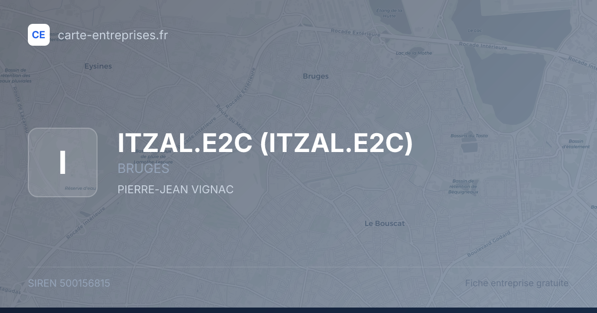 ITZAL.E2C — 500156815 — fiche entreprise