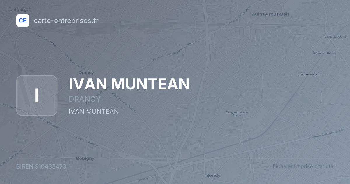 IVAN MUNTEAN — 910433473 — fiche entreprise