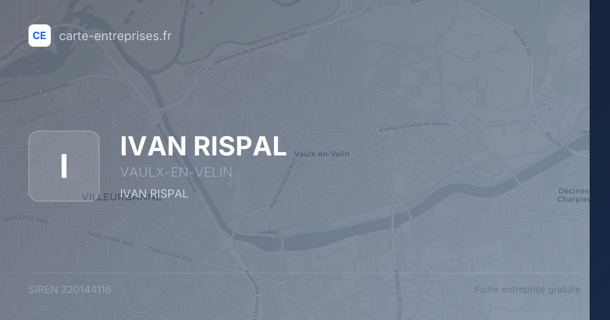 IVAN RISPAL — 320144116 — fiche entreprise