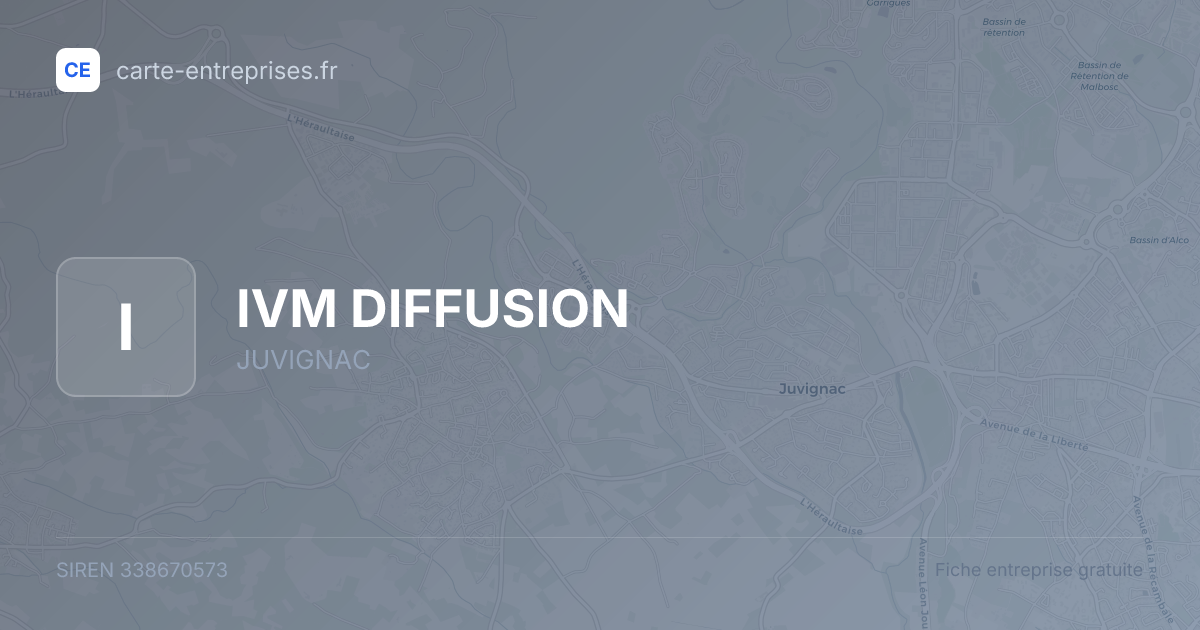 IVM DIFFUSION — 338670573 — fiche entreprise